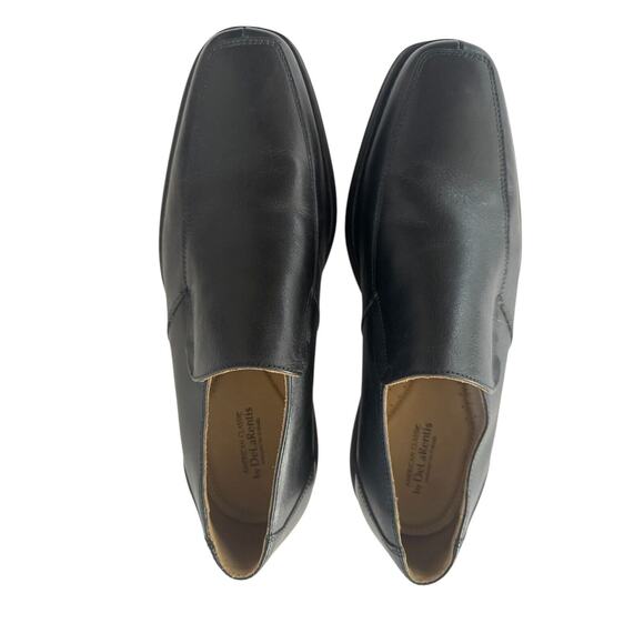 De La Rentis Men's Black Leather Loafers Size 9M Brazil Slip On Excellent #DR - Picture 4 of 10